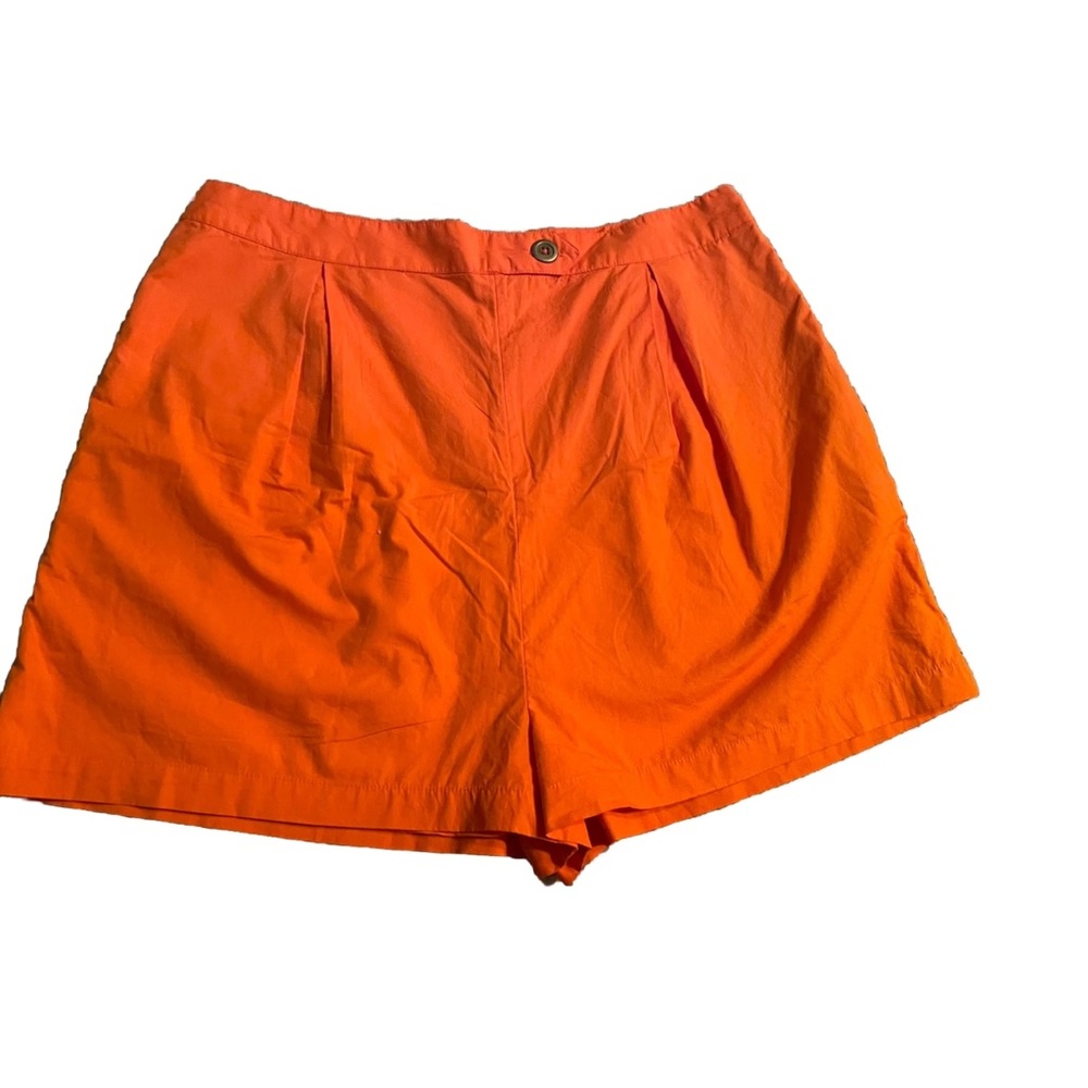 Anthropologie Orange High Waist Shorts - Picture 5 of 8